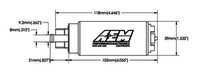AEM 320lph High Flow In-Tank Fuel Pump (Offset Inlet, Inline) .