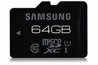Samsung Pro 64GB MicroSDHC card - 70mbs