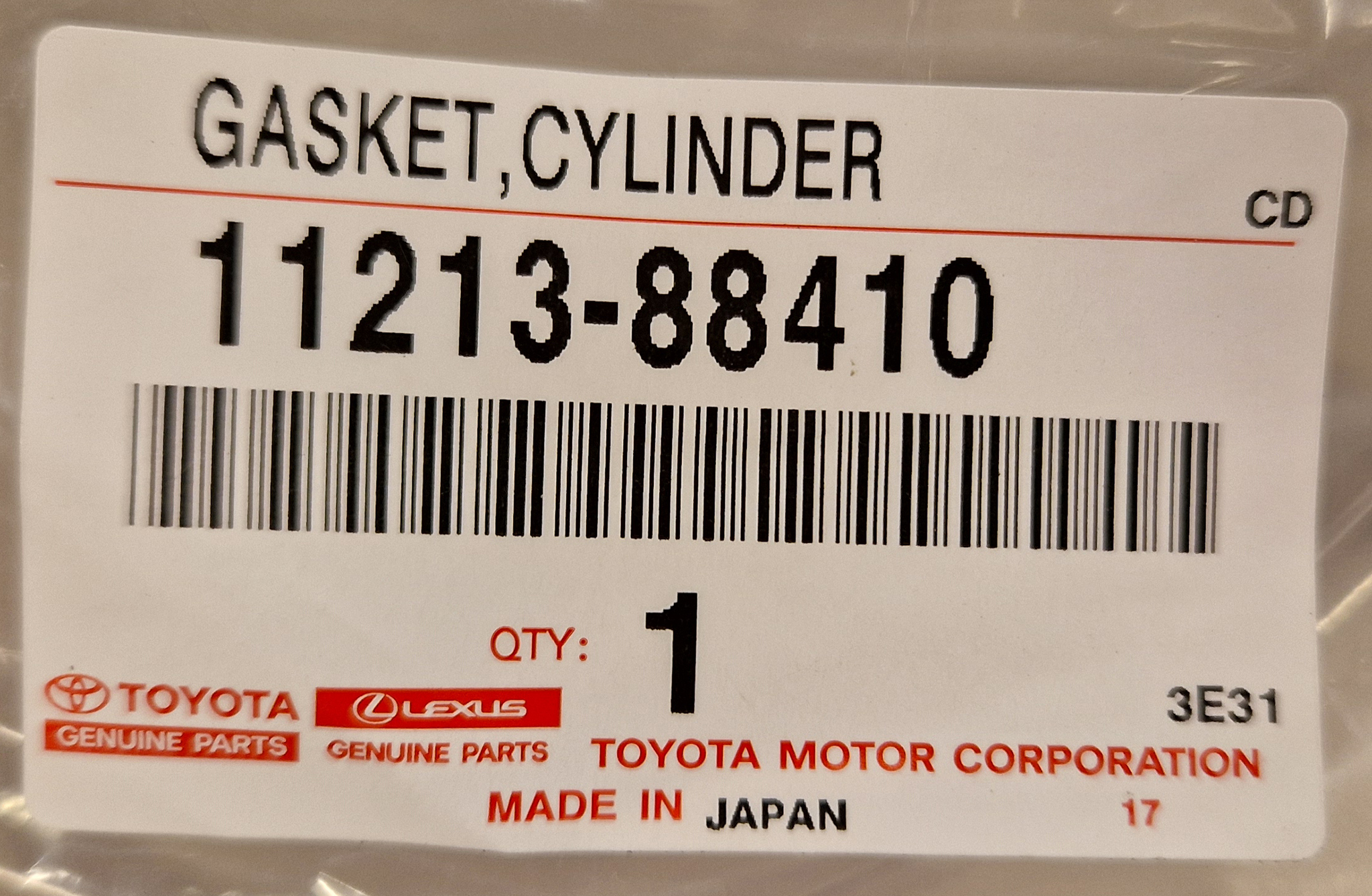 Toyota OEM kleppendeksel pakking inlaatzijde - 1JZ-GTE VVTi