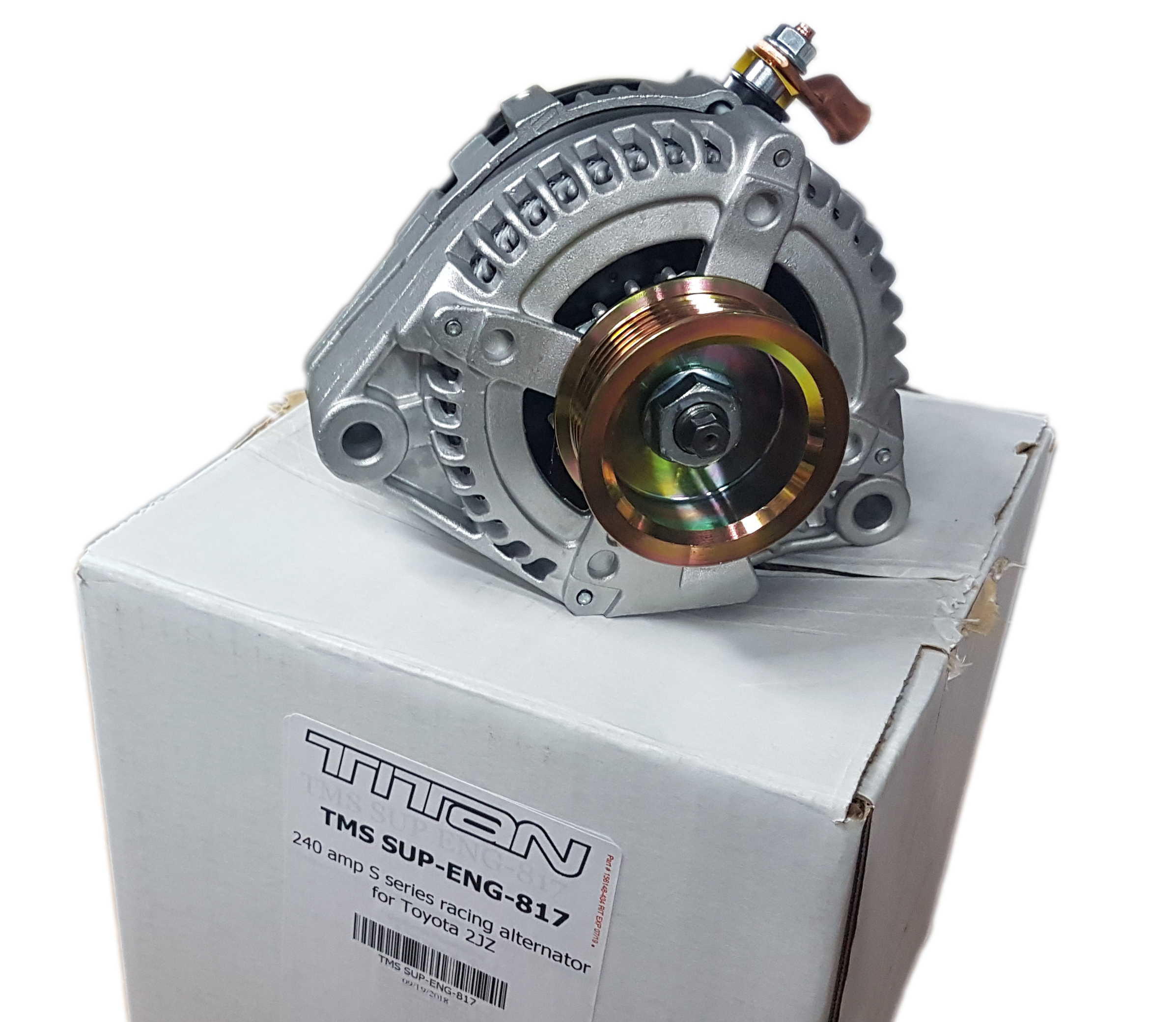 Titan Motorsports 240 amp racing alternator for 1JZ / 2JZ