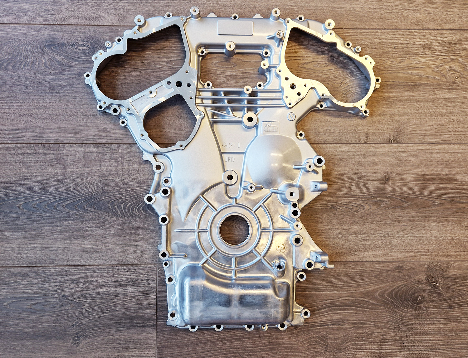 Nissan VR38DETT front timing cover - 13500-80B0A