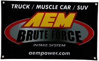 AEM BANNER,BRUTE FORCE 30" X 18"