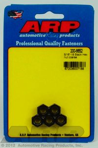 ARP 5/16-18 black coarse hex nut kit