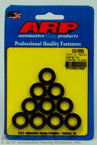 ARP M10 ID 3/4 OD chamfer black washers