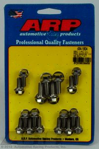 ARP SB Chevy 1-pc SS hex oil pan gasket bolt kit