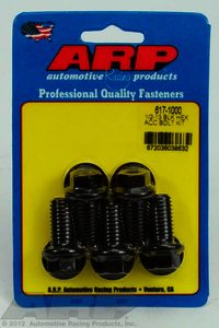 ARP 1/2-13 x 1.000 hex black oxide bolts