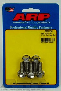 ARP 5/16-18 x 0.750 hex SS bolts