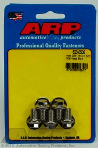 ARP 3/8-16 x 0.500 hex SS bolts