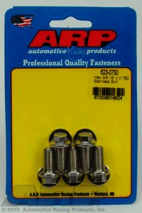 ARP 3/8-16 x 0.750 hex SS bolts