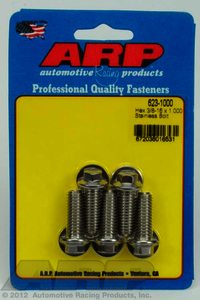 ARP 3/8-16 x 1.000 hex SS bolts