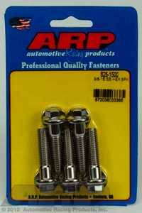 ARP 3/8-16 x 1.500 hex 7/16 wrenching SS bolts