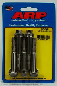 ARP 3/8-16 x 2.500 hex 7/16 wrenching SS bolts