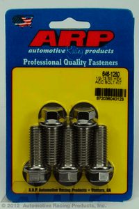 ARP 1/2-13 X 1.250 hex SS bolts