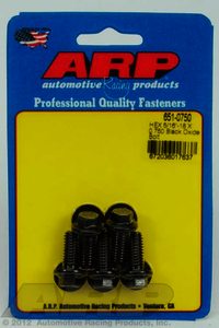 ARP 5/16-18 X 0.750 hex black oxide bolts