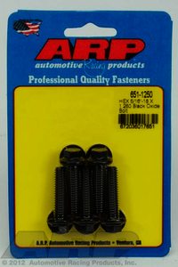 ARP 5/16-18 X 1.250 hex black oxide bolts