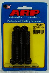 ARP 5/16-18 X 2.500 hex black oxide bolts