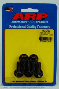 ARP 3/8-16 X 0.750 hex black oxide bolts