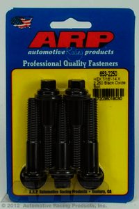 ARP 7/16-14 X 2.250 hex black oxide bolts