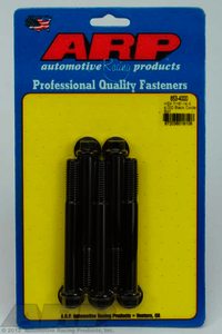 ARP 7/16-14 X 4.000 hex black oxide bolts