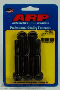 ARP 3/8-16 x 2.500 hex 7/16 wrenching black oxide bolts