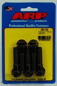 ARP 7/16-14 X 1.750 hex 1/2 wrenching black oxide bolts