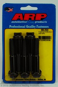 ARP 7/16-14 X 2.500 hex 1/2 wrenching black oxide bolts