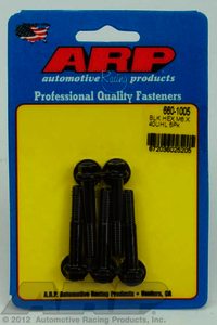 ARP M6 x 1.00 x 40 hex black oxide bolts