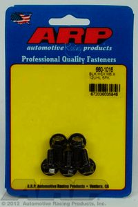 ARP M6 x 1.00 x 12 hex black oxide bolts