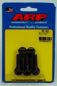 ARP M8 x 1.25 x 30 hex black oxide bolts