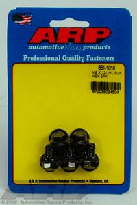 ARP M8 x 1.25 x 12 hex black oxide bolts