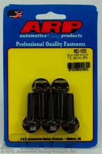 ARP M10 x 1.50 x 30 hex black oxide bolts