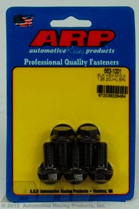 ARP M10 x 1.25 x 20 hex black oxide bolts