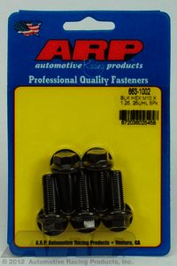 ARP M10 x 1.25 x 25 hex black oxide bolts