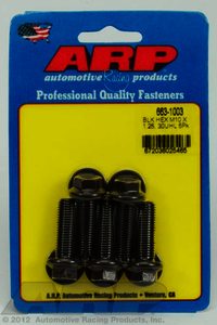 ARP M10 x 1.25 x 30 hex black oxide bolts