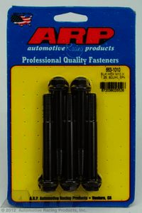 ARP M10 x 1.25 x 80 hex black oxide bolts