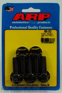 ARP M12 x 1.75 x 30 hex black oxide bolts