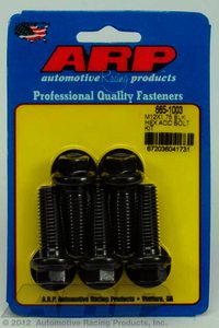 ARP M12 x 1.75 x 35 hex black oxide bolts