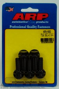 ARP M10 x 1.25 x 25 12pt black oxide bolts