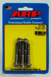 ARP 1/4-28 x 1.750 hex SS bolts