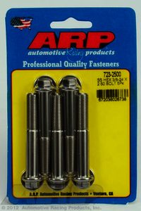 ARP 3/8-24 x 2.500 hex SS bolts