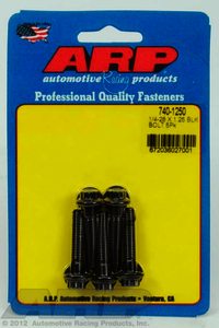 ARP 1/4-28 x 1.250 12pt black oxide bolts