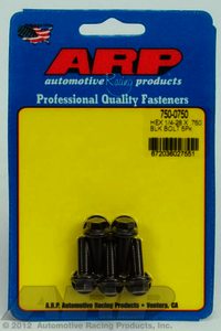 ARP 1/4-28 x .750 hex black oxide bolts