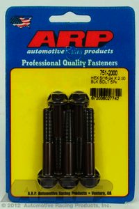 ARP 5/16-24 x 2.000 hex black oxide bolts