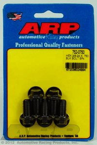 ARP 3/8-24 x .750 hex black oxide bolts