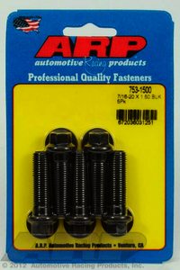 ARP 7/16-20 x 1.500 hex black oxide bolts