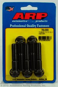 ARP 7/16-20 x 2.000 hex black oxide bolts