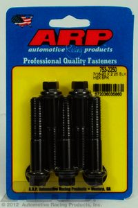 ARP 7/16-20 x 2.250 hex black oxide bolts