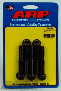 ARP 7/16-20 x 2.500 hex black oxide bolts