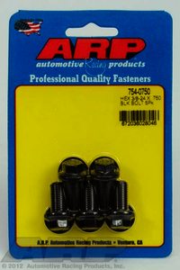 ARP 3/8-24 x .750 hex 7/16 wrenching black oxide bolts