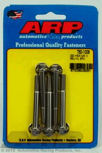 ARP M6 x 1.00 x 55 hex SS bolts